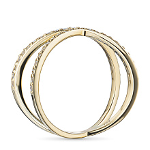 Кольцо из желтого золота c бриллиантами