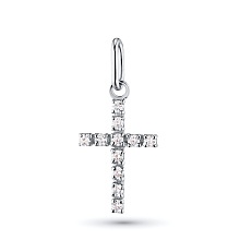 Подвеска из белого золота c бриллиантами