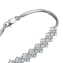 Браслет из белого золота c бриллиантами