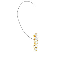 Серьги из желтого золота c бриллиантами