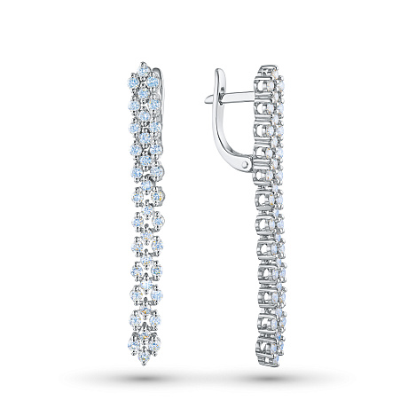 Серьги из белого золота