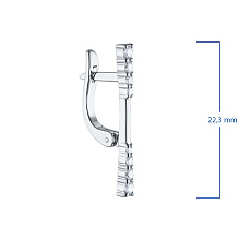 Серьги из серебра c бриллиантами