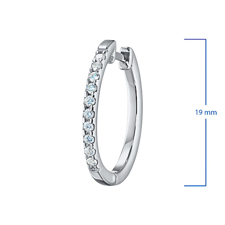 Серьги из белого золота