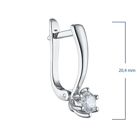 Серьги из белого золота