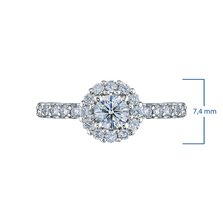 Помолвочное кольцо из серебра