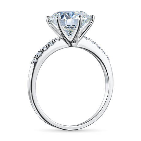 Кольцо из белого золота