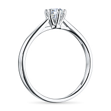 Помолвочное кольцо из белого золота с бриллиантом