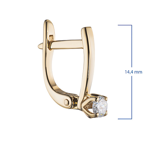 Серьги из желтого золота