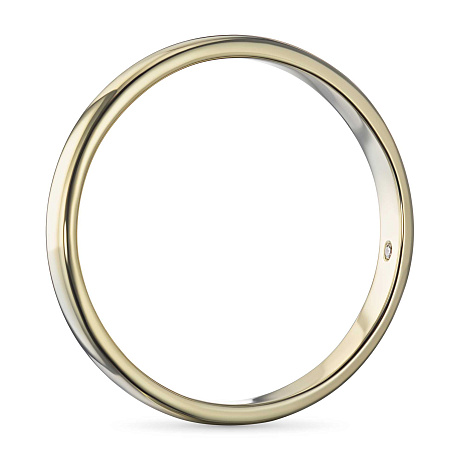 Обручальное кольцо из желтого золота