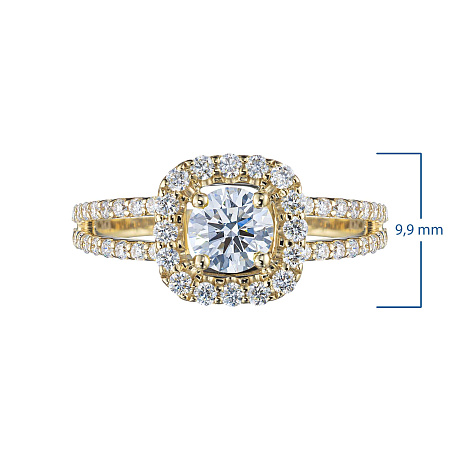 Кольцо из желтого золота