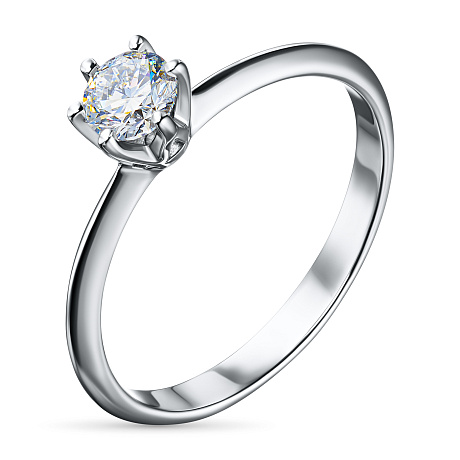 Помолвочное кольцо из серебра