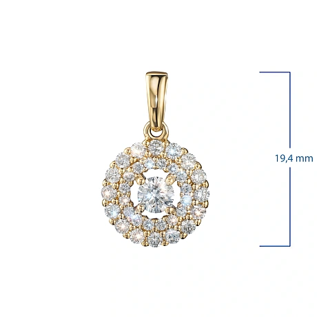 Подвеска из желтого золота