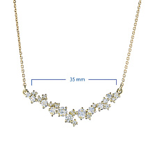 Колье из желтого золота c бриллиантами