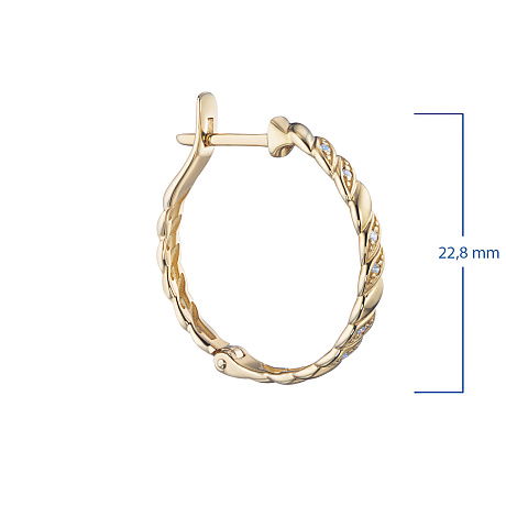 Серьги из желтого золота