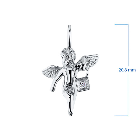 Подвеска из белого золота