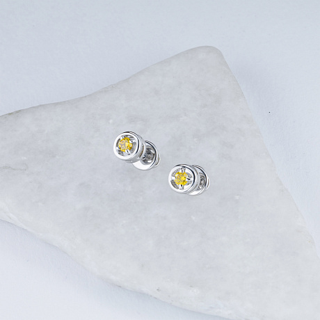 Пусеты из серебра