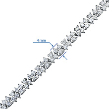 Браслет из белого золота c бриллиантами