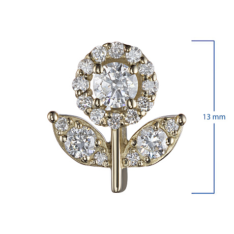 Подвеска из желтого золота