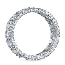 Кольцо из белого золота c бриллиантами