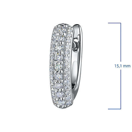 Серьги из белого золота