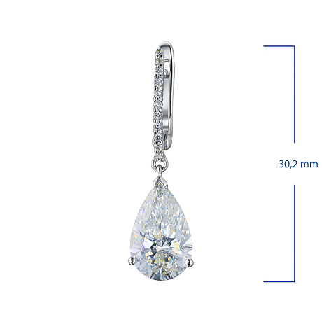 Серьги из белого золота