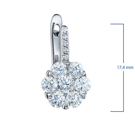 Серьги из белого золота