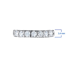 Кольцо из белого золота c бриллиантами