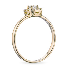 Кольцо из желтого золота c бриллиантами