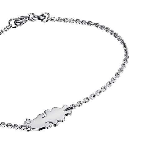 Браслет из серебра с бриллиантом