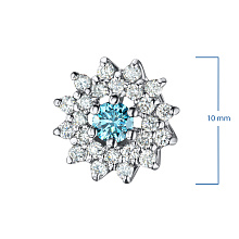 Подвеска из белого золота c бриллиантами