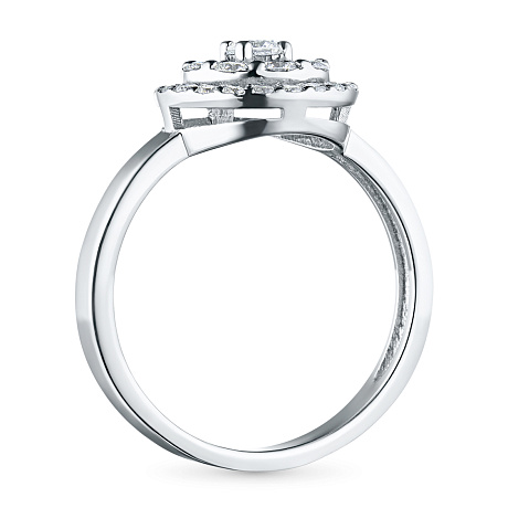 Кольцо из белого золота