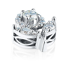 Подвеска из белого золота c бриллиантами