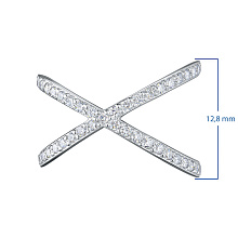 Кольцо из белого золота c бриллиантами