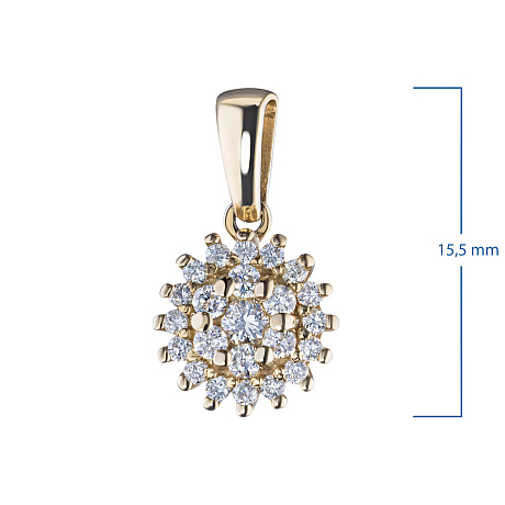 Подвеска из желтого золота