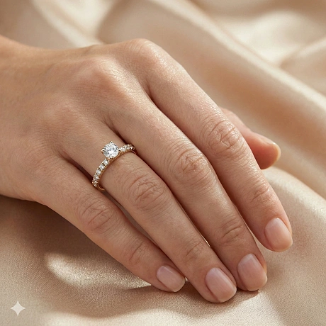 Кольцо из желтого золота