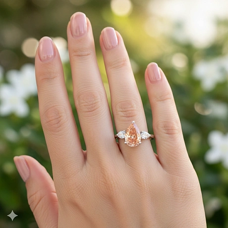 Кольцо из белого золота