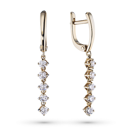 Серьги из желтого золота