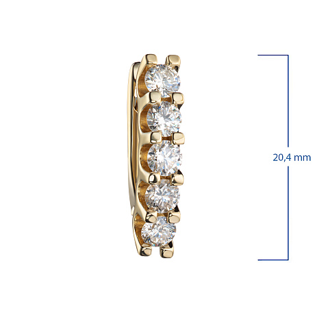 Серьги из желтого золота