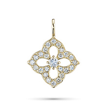 Подвеска из желтого золота c бриллиантами
