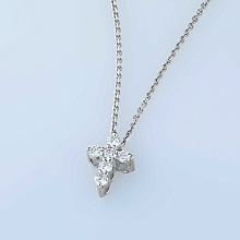 Подвеска из серебра c бриллиантами