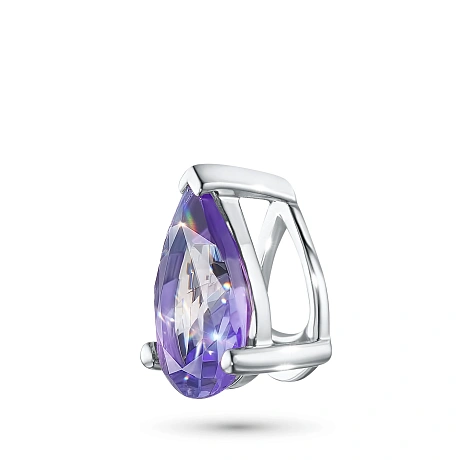 Подвеска из серебра с танзанитом