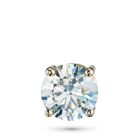 Классическая подвеска из желтого золота