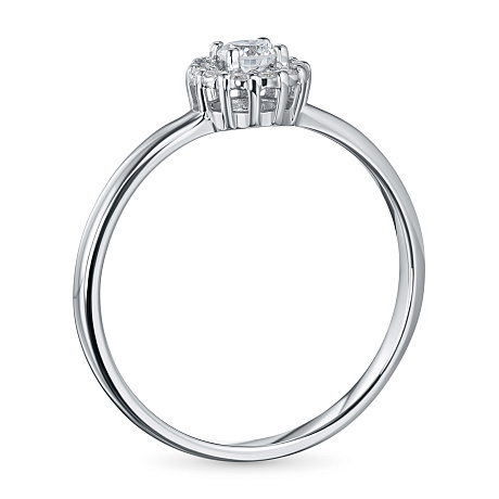 Кольцо из белого золота