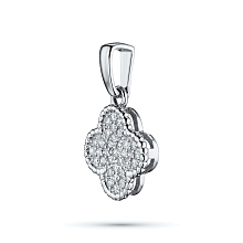Подвеска из белого золота c бриллиантами