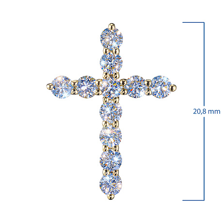 Подвеска из желтого золота