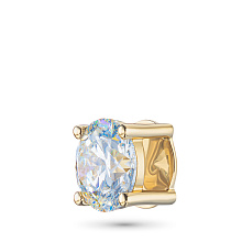 Классическая подвеска из желтого золота с бриллиантом