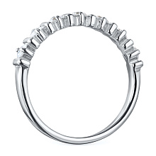 Кольцо из белого золота c бриллиантами