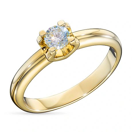 Кольцо из желтого золота