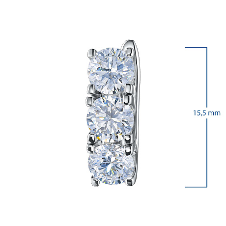 Серьги из белого золота