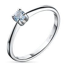 Кольцо из серебра с топазом